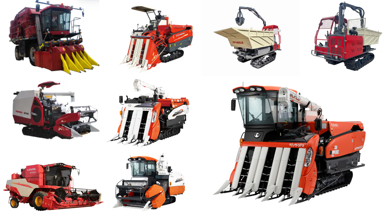 One container of Wear Parts for Kubota and Yanmar Harvesters to Thailand brand specific combine header