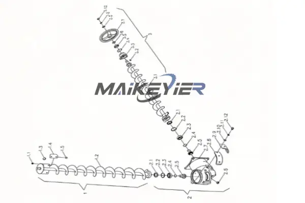 drawing grain lifter assembly