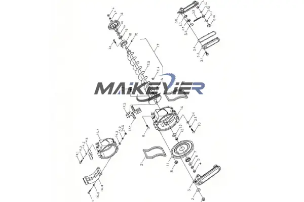 drawing miscellaneous lift conveyer assembly